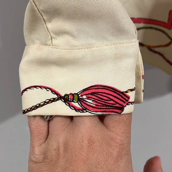 Vintage Blouse - 9/10, union made, keys, ribbon, rope - Picture 7 of 15